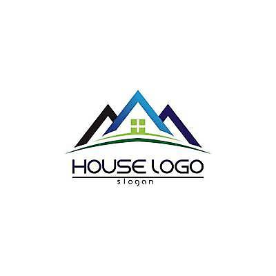 EPS 해외이미지 디자인 일러스트 사람없음 파란색 심볼 집모양 해외일러스트 모양 컬러 파일형식 벡터 이미지허브