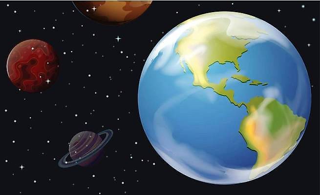 EPS 해외이미지 지구 일러스트 사람없음 우주 행성 해외일러스트 파일형식 벡터 이미지허브