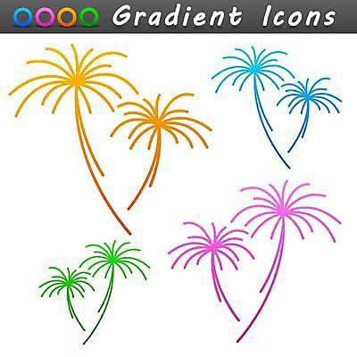 EPS 해외이미지 선 분홍색 오렌지 일러스트 휴가 불꽃 경사 장식 초록색 파란색 축하 생일 연도 심볼 해외일러스트 기념일 컬러 컨셉 과일 불 파일형식 벡터 이미지허브