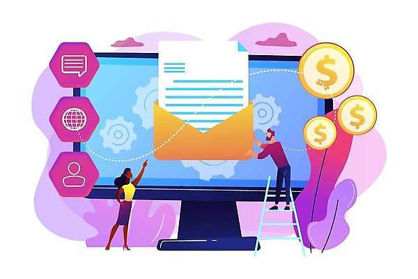 EPS 해외이미지 전신 라이프스타일 여자 남자 지구 말풍선 일러스트 사다리 사람모양 서기 성인 두명 모니터 동전 가리킴 잡기 메시지 이메일 톱니바퀴 얼굴없음 성인만 해외일러스트 모양 돈 모션 사람 손짓 생활 컴퓨터 도구 파일형식 벡터 이미지허브