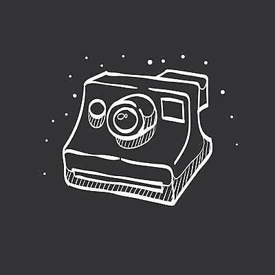 EPS 해외이미지 일러스트 사람없음 카메라 검은색 골동품 해외일러스트 컬러 전자제품 파일형식 벡터 이미지허브