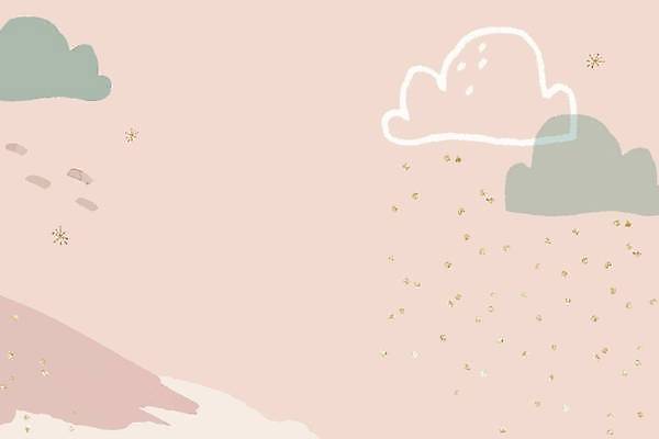 EPS 해외이미지 디자인 분홍색 일러스트 사람없음 구름모양 해외일러스트 모양 컬러 파일형식 벡터 구름_자연 이미지허브