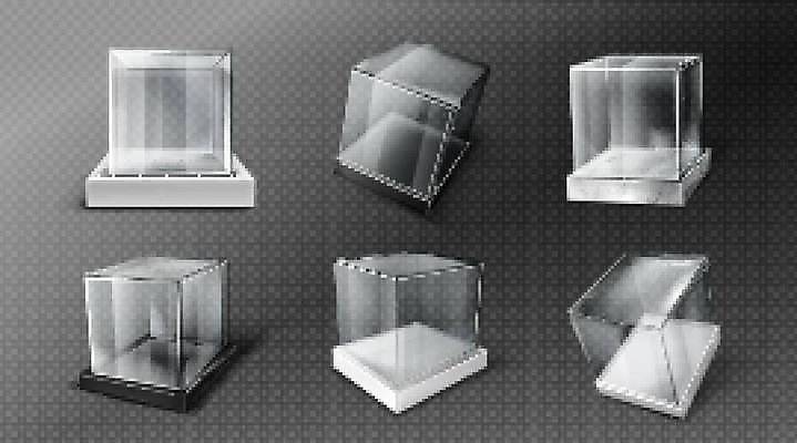 EPS 해외이미지 디자인 백그라운드 일러스트 유리 설명 서기 그래픽 빛 상자 3D 우주 검은색 공백 블록 방 흰색 투명 발표 미술관 컨테이너 플라스틱 크리스탈 보석 전시회 받침대 큐브 오브젝트 진열장 박물관 정사각형 대리석 광택 수납 고립 엘리먼트 지휘대 목업 현실 해외일러스트 도형 산업 컬러 재료 모션 재질 전시 광석 디지털합성 파일형식 벡터 이미지허브