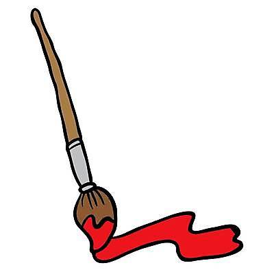 EPS 해외이미지 캐릭터 일러스트 미술 페인트 붓 낙서 만화 그림 클립 페인트붓 바보 해외일러스트 일러캐릭터 문화예술 파일형식 벡터 이미지허브