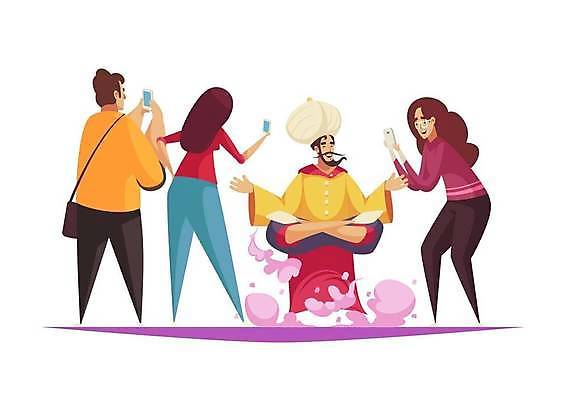 EPS 해외이미지 전신 여자 남자 일러스트 서기 들기 앉기 여러명 성인 공중 사진촬영 마술 마법사 마술사 마법 공중부양 성인만 해외일러스트 다수 모션 사람 촬영 파일형식 벡터 이미지허브