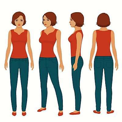 EPS 해외이미지 모델 템플릿 옷 여자 행복 얼굴 포즈 신발 티셔츠 신체 일러스트 반바지 건강 서기 사람 성인 숫자 유행 흰색 날씬함 고립 스타일 해외일러스트 문자 감정 컬러 셔츠 바지 모션 신체부위 몸매 파일형식 벡터 이미지허브