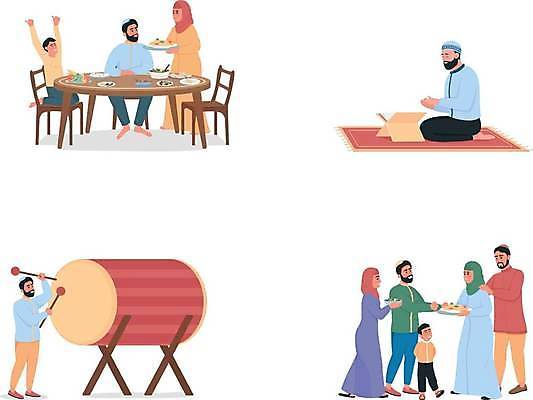 EPS 해외이미지 클립아트 캐릭터 디자인 종교 어린이 백그라운드 일러스트 가족 함께함 사람 성인 그래픽 세트 웹 기도 그룹 플랫 이슬람교 만화 인도인 모스크 심플 애니메이션 동쪽 조립 고립 단식 드러머 라마단 숭배 아랍어 힌두교 디테일 해외일러스트 일러캐릭터 외국인 컨셉 인터넷 관계 동양인 방향 파일형식 벡터 이미지허브