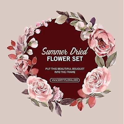 EPS 해외이미지 꽃 분홍색 잎 일러스트 타이포그라피 사람없음 원형 꽃봉오리 원형프레임 꽃프레임 작약 해외일러스트 도형 식물 문자 컬러 프레임 파일형식 벡터 이미지허브