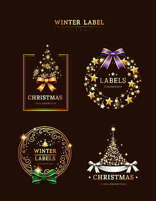 별 리본 크리스마스 겨울 곡선 일러스트 눈꽃 사람없음 빛 세트 크리스마스트리 라벨 사각형 원형 눈송이 화려 눈꽃무늬 트리모양 국내일러스트 AI파일 자연요소 모양 도형 계절 기념일 선 컨셉 무늬 프레임 눈_날씨 파일형식 벡터