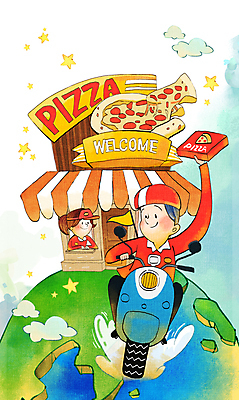 전신 PSD 구름 여자 남자 별 지구 일러스트 피자 들기 상반신 성인 두명 운전 오토바이 깃발 승차 종업원 직원 아르바이트 피자배달 피자배달원 피자집 성인만 국내일러스트 자연요소 직업 모션 패스트푸드 서양음식 사람 상점 바이크 배달원 배송 파일형식