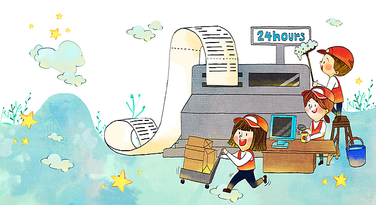 전신 PSD 구름 여자 남자 별 유니폼 일러스트 사다리 들기 성인 세명 달리기 수레 청소 종업원 계산대 양동이 직원 영수증 택배상자 아르바이트 계산원 대걸레 수레끌기 캐셔 편의점 포스기 성인만 국내일러스트 자연요소 직업 옷 모션 사람 금융 상자 상점 기계 카트 도구 당기기 청소도구 택배 파일형식