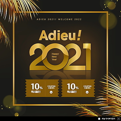 PSD 템플릿 ZIP 웹템플릿 잎 팝업 이벤트팝업 웹팝업 사람없음 세일 검은색 금색 보케 빛망울 연말 작별인사 할인쿠폰 2021년 빅팝업 이미지템플릿 식물 컬러 빛 인사 연도 쿠폰 파일형식