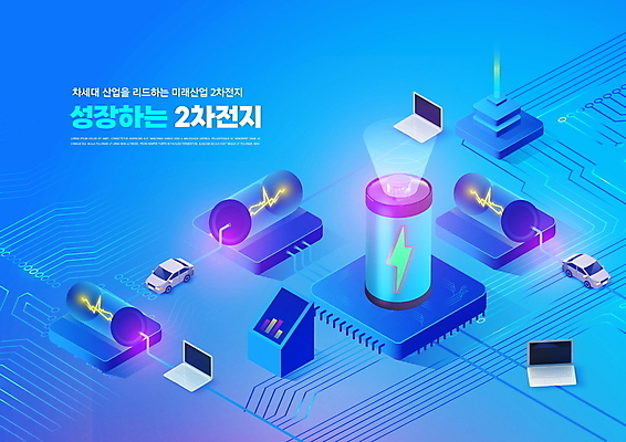 PSD 편집이미지 타이포그라피 사람없음 파란색 노트북 회로판 건전지 반도체 번개모양 전기자동차 홀로그램 미래산업 2차전지 이미지편집 모양 문자 산업 컬러 자동차 전자제품 번개 배터리 파일형식