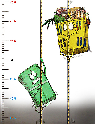 PSD 밧줄 지폐 채소 일러스트 식재료 매달리기 생고기 사람없음 경제 계란 경쟁 올려보기 시세 돈다발 장바구니 오르기 줄타기 식자재 내려보기 인플레이션 국내일러스트 줄 컨셉 돈 모션 육류 금융 쇼핑 바구니 알 묘기 파일형식