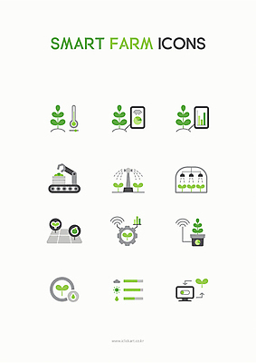 아이콘 화분 농업 그래프 조명 관리 사람없음 스마트폰 컴퓨터 새싹 모니터 온도계 체온계 스마트 분석 톱니바퀴 온도 조절 로봇팔 물뿌리기 스프링쿨러 스마트팜 2D아이콘 AI파일 식물 산업 컨셉 모션 전자제품 핸드폰 스마트기기 농장 로봇 파일형식 벡터