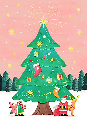 전신 PSD 한마리 여자 노년 남자 별 어린이 분홍색 크리스마스 겨울 일러스트 상상 선물 서기 들기 소녀 소년 세명 선물상자 크리스마스트리 산타클로스 기쁨 만세 루돌프 눈 보따리 크리스마스양말 오너먼트 겨울풍경 국내일러스트 자연요소 1 계절 기념일 감정 컬러 크리스마스장식 모션 날씨 사슴 양말 사람 풍경 성인 상자 파일형식