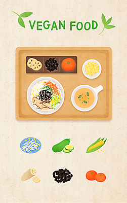 PSD 그릇 일러스트 귤 쟁반 옥수수 사람없음 채식 비빔밥 콩나물 애호박 연근 건강식 검은콩 장국 연근요리 옥수수알갱이 콩조림 비건 비건음식 국내일러스트 식기 한식 음식 채소 과일 호박 콩 곡류 국 나물 조림 채식주의자 파일형식