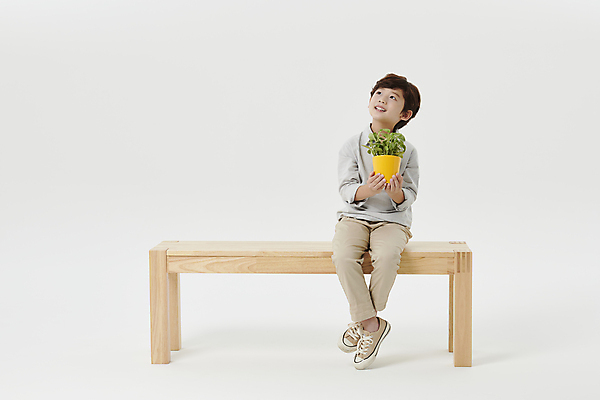 포토 JPG 스튜디오촬영 전신 응시 남자 어린이라이프 화분 어린이 한명 미소 들기 앉기 소년 앞모습 한국인 올려보기 흰배경 나무의자 장의자 소년한명만 국내포토 1 라이프스타일 시선 뷰포인트 백그라운드 의자 모션 실내 표정 사람 동양인 목재 흰색 남자한명만 소년만 파일형식