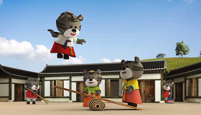 전신 PSD 나무 구름 편집 편집이미지 여러마리 3D캐릭터 기와집 서기 사람없음 3D 점프 전통놀이 보자기 호랑이띠 한복 빗자루 디지털합성 보따리 호랑이캐릭터 널뛰기 널뛰기판 마당쓸기 멍석 숨기 편집소스 2022년 임인년 흑호 편집3D 자연요소 식물 캐릭터 한국전통 전통 동물캐릭터 다수 모션 놀이 한옥 십이지신 호랑이 전통의상 청소도구 연도 파일형식 천_직물