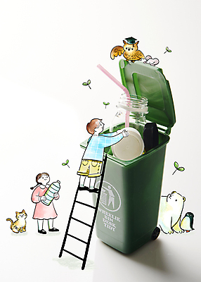 전신 PSD 편집이미지 여자 남자 어린이 여러마리 학사모 사다리 빨대 들기 소녀 소년 두명 새싹 자연보호 고양이 재활용 가리킴 가르침 쓰레기 쥐 병뚜껑 친환경 펭귄 북극곰 분리수거 부엉이 페트병 분리수거함 넣기 어린이만 이미지편집 식물 모자_잡화 교육 다수 졸업 곰 포유류 모션 자연 조류 사람 손짓 반려동물 환경 도구 보호 설치류 수거함 병_담는 파일형식