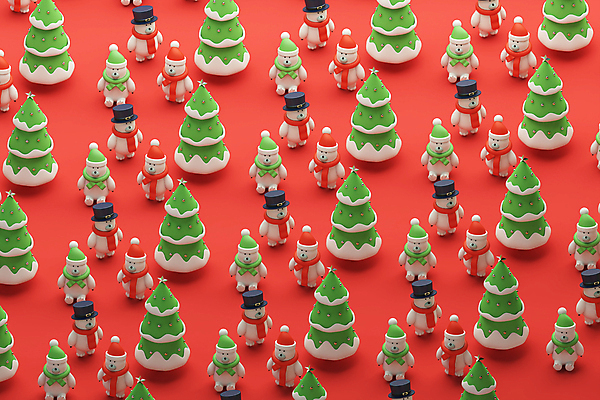 PSD 편집 편집이미지 크리스마스 패턴 여러마리 산타모자 털모자 사람없음 빨간색 크리스마스트리 3D 목도리 다양 중절모 디지털합성 북극곰 편집소스 편집3D 모자_잡화 잡화 기념일 컬러 다수 무늬 곰 파일형식