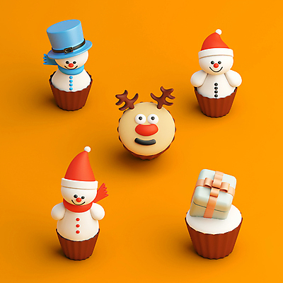 PSD 편집 편집이미지 크리스마스 패턴 산타모자 눈사람 털모자 사람없음 선물상자 3D 주황색 목도리 루돌프 컵케이크 중절모 디지털합성 편집소스 편집3D 모자_잡화 잡화 기념일 컬러 무늬 사슴 선물 상자 케이크 파일형식