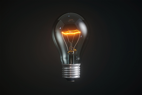 PSD 편집 편집이미지 비즈니스 전구 아이디어 사람없음 빛 3D 검은색 전기에너지 디지털합성 알전구 필라멘트 편집소스 편집3D 컬러 컨셉 에너지 파일형식
