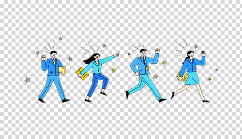 전신 편집 편집이미지 여자 남자 별 들기 누끼 정장 여러명 성인 파란색 걷기 가리킴 비즈니스맨 비즈니스우먼 문서 취업준비생 손인사 PNG 채용공고 성인만 편집소스 자연요소 옷 컬러 다수 비즈니스 모션 사람 손짓 구직 인사 직장인 채용 파일형식