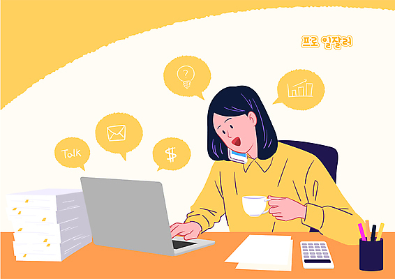 여자 커피 말풍선 일러스트 회사 그래프 아이디어 한명 들기 성인 노트북 스마트폰 펜 노란색 계산기 마시기 업무 비즈니스우먼 책상 문서 연필꽂이 통화 멀티태스크 메신저 서류더미 전구모양 성인여자한명만 국내일러스트 AI파일 모양 1 음료 컬러 가구 컨셉 비즈니스 전구 모션 문구용품 사람 전자제품 핸드폰 스마트기기 필기구 장비 작업 직장인 여자한명만 성인여자만 파일형식 벡터 더미