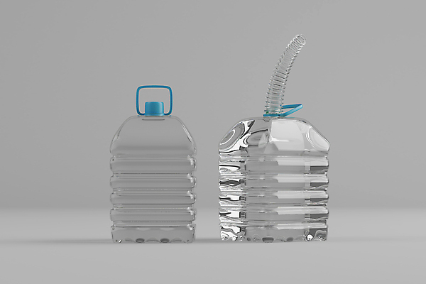 편집 편집이미지 사람없음 3D 두개 사회이슈 가득함 디지털합성 호스 경유 기름통 디젤 목업 편집소스 요소수 편집3D 컨셉 2 통