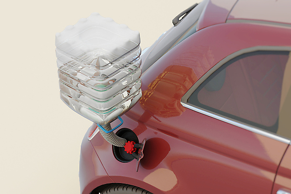 PSD 편집 편집이미지 자동차 사람없음 빨간색 3D 사회이슈 디지털합성 호스 주유소 부족 경유 기름통 넣기 디젤 주유구 주입구 편집소스 부족함 요소수 편집3D 육상교통 컬러 컨셉 모션 통 파일형식