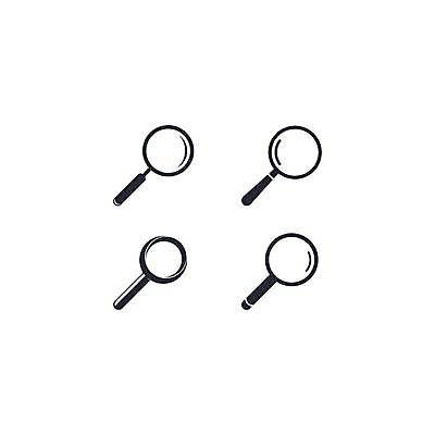 EPS 해외이미지 디자인 응시 선 인터넷 일러스트 유리 돋보기 그림자 세트 픽토그램 검은색 웹 회색 탐험 흰색 기구 공구 투명 플랫 확대 수집 심볼 묘사 사인 검색 싱글 윤곽 점검 발견 UI 고립 얇은 타격 광학 해외일러스트 시선 컬러 모션 재질 도구 파일형식 벡터 이미지허브