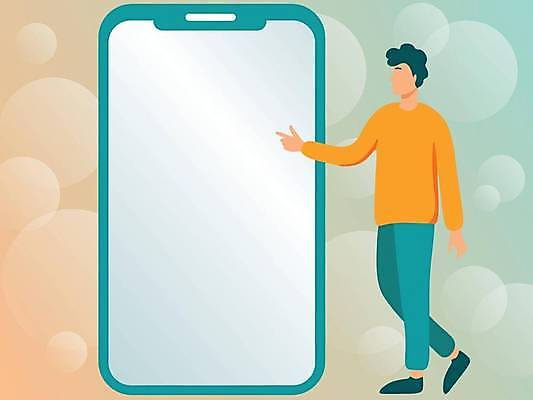 EPS 해외이미지 남자 백그라운드 일러스트 비즈니스 프레임 한명 성인 초록색 스마트폰 주황색 공백 가리킴 비즈니스맨 성인남자한명만 카피스페이스 해외일러스트 1 컬러 사람 손짓 핸드폰 스마트기기 직장인 남자한명만 성인남자만 파일형식 벡터 이미지허브