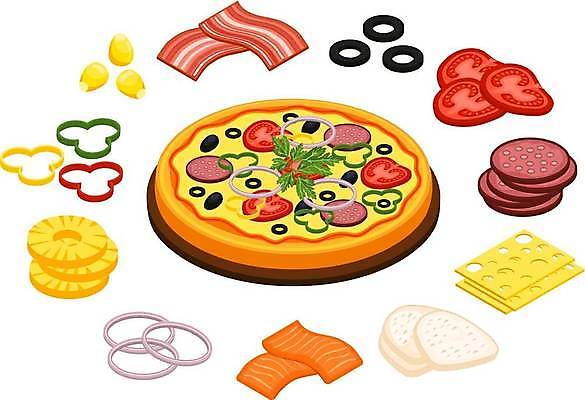 EPS 해외이미지 디자인 음식 조각 컨셉 돈 토마토 채소 과일 일러스트 비즈니스 양파 치즈 피자 어류 옥수수 요리 장식 세트 상자 식당 식사 이탈리아 카페 신선 뜨거움 소시지 플랫 오븐 케첩 수집 머스터드 허브 심볼 파인애플 오브젝트 메뉴 올리브 후추 질서 성분 고립 방법 피자집 해외일러스트 식물 열매 유럽 유제품 곡류 패스트푸드 서양음식 상점 수중동물 가전제품 예절 소스_음식 가공식품 재산 향신료 열대과일 파일형식 벡터 이미지허브