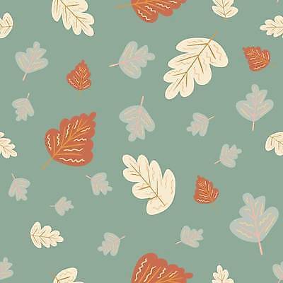 EPS 해외이미지 낙엽 패턴 일러스트 나뭇잎 사람없음 패턴백그라운드 민트색 해외일러스트 컬러 백그라운드 잎 무늬 파일형식 벡터 이미지허브