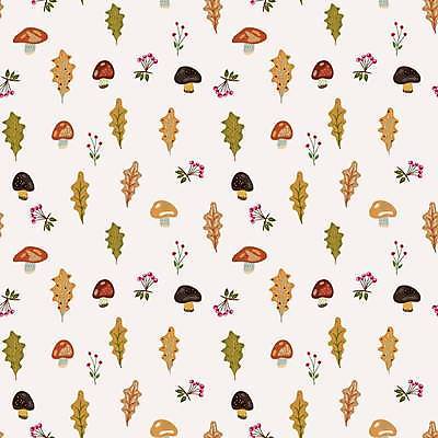 EPS 해외이미지 디자인 종이 백그라운드 패턴 일러스트 벽지 표면 장식 버섯 덮개 직물 질감 손그림 포장소품 반복 해외일러스트 무늬 포장 뚜껑 오브젝트 포장재료 파일형식 벡터 이미지허브