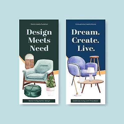 EPS 해외이미지 템플릿 화분 의자 일러스트 창문 사람없음 초록색 파란색 인테리어 세트 소파 스탠드 원형탁자 해외일러스트 디자인 컬러 가구 탁자 조명 파일형식 벡터 이미지허브