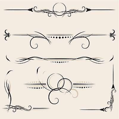 EPS 해외이미지 디자인 일러스트 프레임 사람없음 세트 빈티지 모서리 우아함 테두리 고딕 바로크 빅토리아 해외일러스트 컨셉 파일형식 벡터 이미지허브