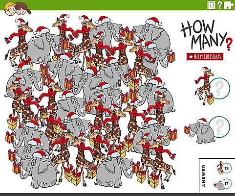 EPS 해외이미지 동물 캐릭터 디자인 교육 어린이 크리스마스 일러스트 휴가 코끼리 선물 그래픽 학습 숫자 산타클로스 유치원 게임 축하 수학 퍼즐 계산 어플리케이션 만화 기린 검색 그림 문제집 해결 대답 카운트 항목 해외일러스트 일러캐릭터 문자 기념일 컨셉 포유류 교과목 놀이 사람 책 파일형식 벡터 이미지허브