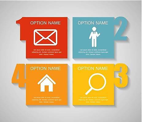 EPS 해외이미지 디자인 일러스트 비즈니스 돋보기 사람모양 사람없음 사각형 자료 인포그래픽 정보 이메일 편지 레이아웃 순서 목차 집모양 해외일러스트 모양 도형 파일형식 벡터 이미지허브