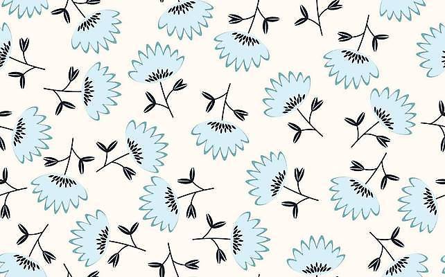 EPS 해외이미지 디자인 꽃 하늘색 패턴 꽃백그라운드 일러스트 사람없음 패턴백그라운드 플라워패턴 해외일러스트 식물 백그라운드 무늬 파란색 파일형식 벡터 이미지허브