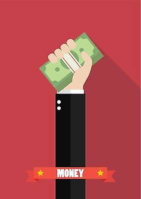 EPS 해외이미지 손 지폐 일러스트 비즈니스 모션 들기 신체부위 돈다발 해외일러스트 돈 사람 파일형식 벡터 이미지허브