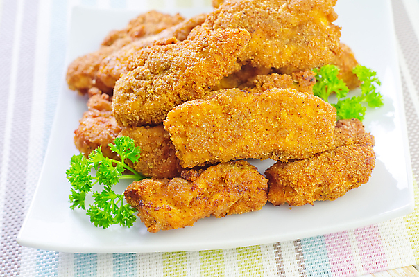 포토 JPG 해외이미지 종이 실내 파슬리 사람없음 치킨 여러개 담기 치킨너겟 해외포토 음식 다수 채소 모션 내부 닭고기요리 파일형식 이미지허브