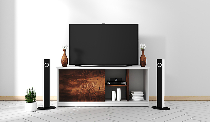 포토 JPG 해외이미지 식물 화분 실내 그림자 사람없음 인테리어 햇빛 3D 텔레비전 스피커 흰색 서랍장 미니멀 해외포토 디자인 컬러 음향기기 가구 내부 전자제품 태양 디지털합성 파일형식 이미지허브