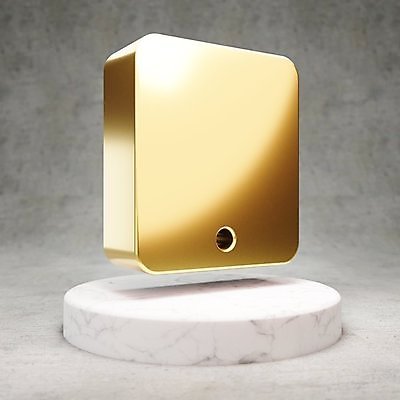 JPG 해외이미지 일러스트 사람없음 태블릿 3D 디지털 금색 황금 심볼 광택 해외일러스트 컬러 전자제품 스마트기기 디지털합성 파일형식 이미지허브