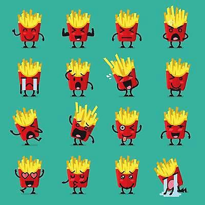 EPS 해외이미지 클립아트 캐릭터 디자인 행복 감정 얼굴 음식 백그라운드 스티커 일러스트 키스 감자 패스트푸드 사랑 요리 웃음 그래픽 세트 상자 웹 놀람 튀김 분노 하트 표현 막대기 메시지 유머 플랫 맛 폐기물 울음 몸무게 컨테이너 만화 수줍음 수집 먹기 양동이 심볼 사인 속도 충격 칼로리 이모티콘 프랑스어 엘리먼트 짠맛 해로움 맛있는 해외일러스트 일러캐릭터 모양 문자 산업 컨셉 인터넷 채소 모션 표정 신체부위 인스턴트 쓰레기 애정표현 파일형식 벡터 이미지허브