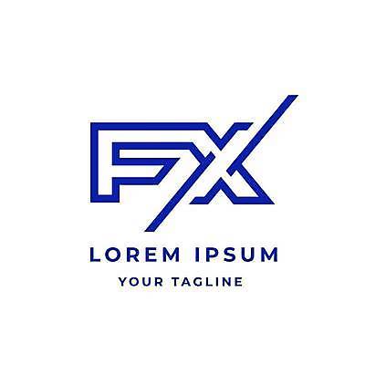 EPS 해외이미지 템플릿 디자인 알파벳 컨셉 일러스트 회사 비즈니스 파란색 유행 편지 심볼 사인 외화 신분 심플 엘리먼트 활자 브랜딩 미니멀 해외일러스트 영어 컬러 금융 활자판 파일형식 벡터 이미지허브