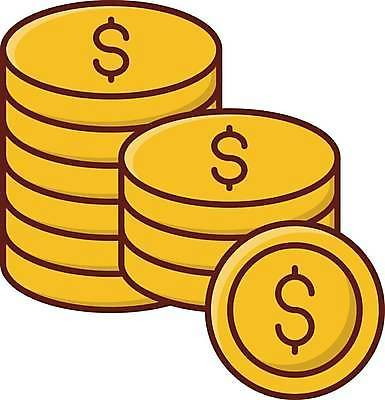 EPS 해외이미지 돈 일러스트 사람없음 동전 동전탑 해외일러스트 쌓기 재산 파일형식 벡터 이미지허브
