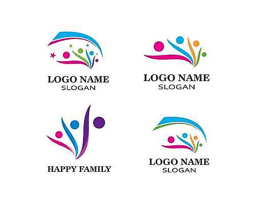 EPS 해외이미지 일러스트 함께함 사람없음 컬러풀 사회 심볼 커뮤니티 소셜 브랜딩 해외일러스트 컬러 컨셉 공동체 파일형식 벡터 이미지허브