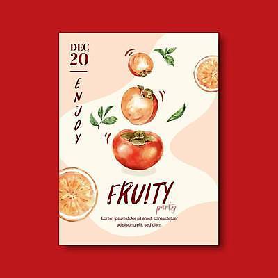 EPS 해외이미지 템플릿 잎 일러스트 단면 감 사람없음 복숭아 연분홍색 해외일러스트 식물 분홍색 과일 파일형식 벡터 이미지허브